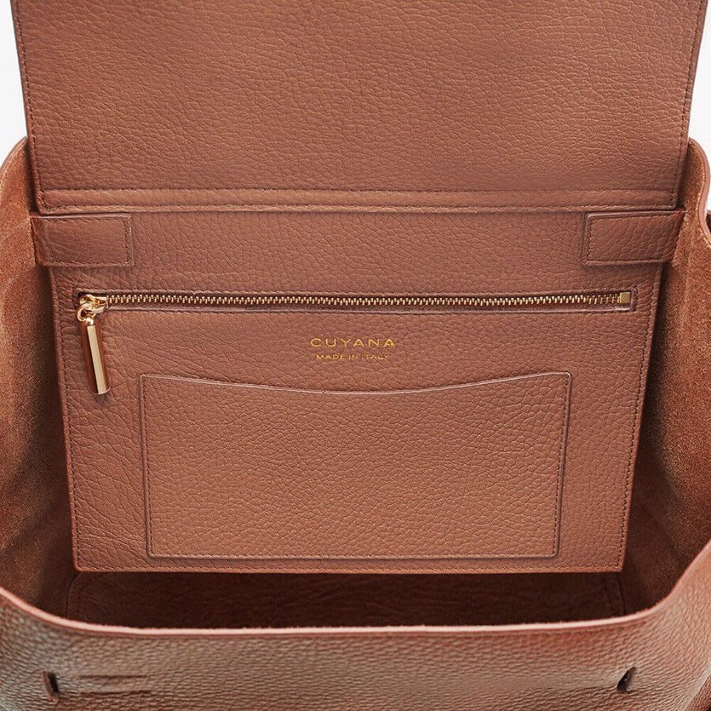 Cuyana Leather Backpack 2.0 in Caramel - Picture 5 of 9